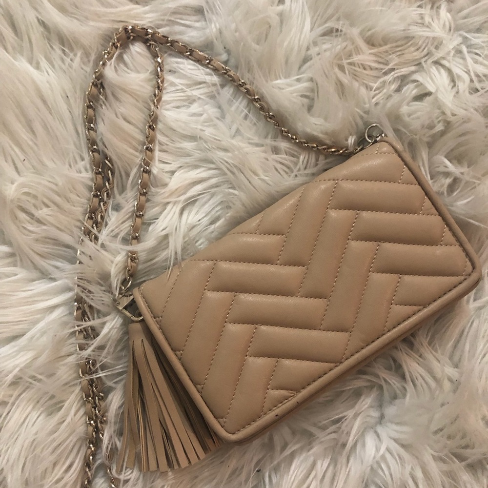 nude handbag